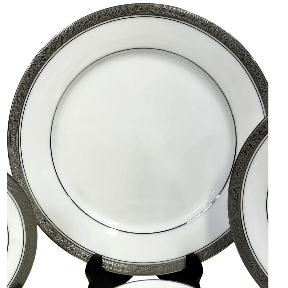Noritake Legendary Crestwood Platinum 4166 Fine China 5-Piece Place Setting